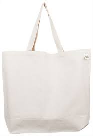 Shopping Tote- Recycled/Lightweight Cotton Canvas Blank 1 bag ...