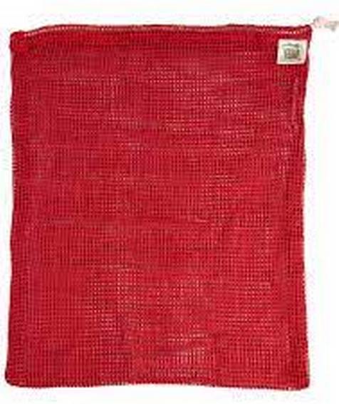 ECO-BAGS PRODUCTS: Organic Net Drawstring Produce Bag Large Chili 1 BAG