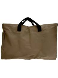 ECO-BAGS PRODUCTS: Wine Tote Canvas Beige Rustic 100 Percent Recycled Cotton 1 bag