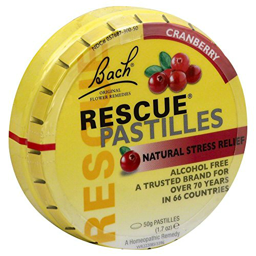 Rescue Pastilles Tin Cranberry 1.7 oz from BACH FLOWER ESSENCES