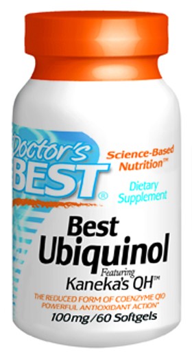 Best Ubiquinol featuring Kaneka's QH (100mg) 60 SG from Doctors Best