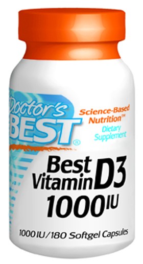 Best Vitamin D3 1000IU, 180 SG