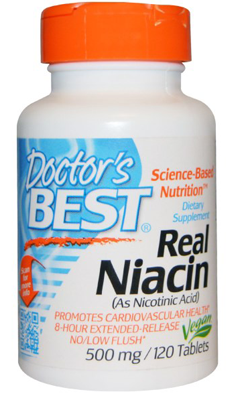 Doctors Best: Real Niacin (Extended Release) (500mg) 120T