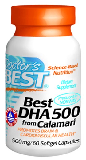 Doctors Best: Best DHA 500 from Calamari 60 SG