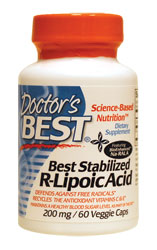 Doctors Best: Best Stabilized R-Lipoic Acid (200 mg) 60VC