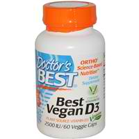 Doctors Best: Best Vegan D3 60 VEGGIE CAPS