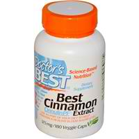 Doctors Best: Best Cinnamon Extract Cinnulin PF (125 mg) 180 VEGGIE CAPS