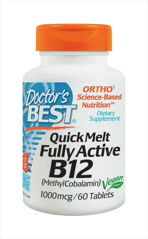 Doctors Best: Quick Melt Fully Active B12 1000mcg 60 T