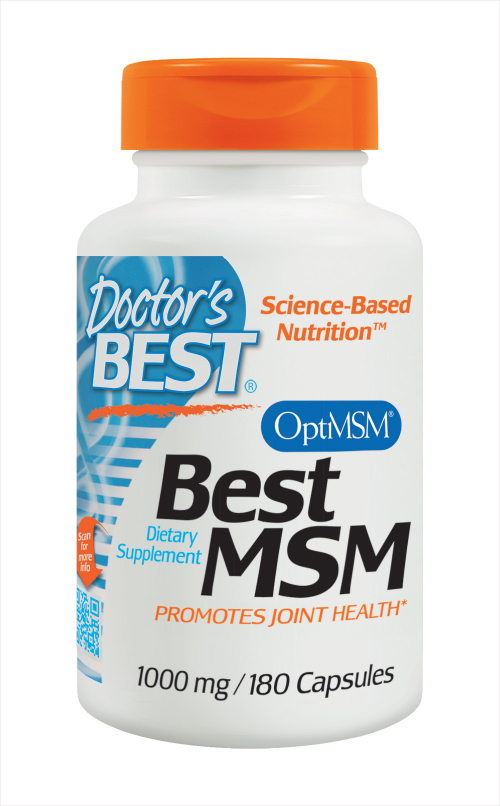 Doctors Best: Best MSM 1000 mg 180 Vegetarian Capsules