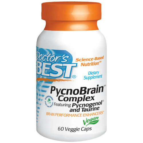 Doctors Best: Best PycnoBrain Complex with Pycnogenol And Taurine 60 VC