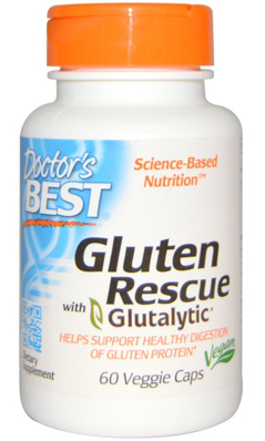 Doctors Best: Gluten Rescue with Glutalytic 60 Veggie Caps