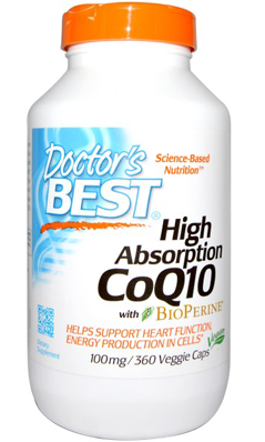 Doctors Best: High Absorption CoQ10 (100 mg) 360 Veggie Caps