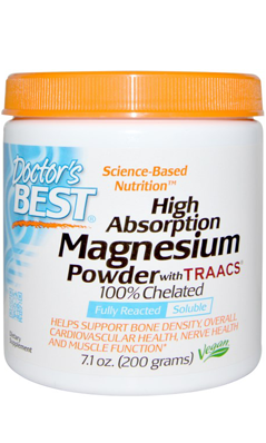 Doctors Best: High Absorption 100% Chelated Magnesium Powder 200 Grams