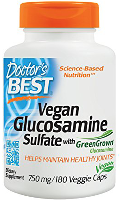Doctors Best: Vegan Glucosamine Sulfate with GreenGrown Glucosamine 750mg 180 Veggie Capsules