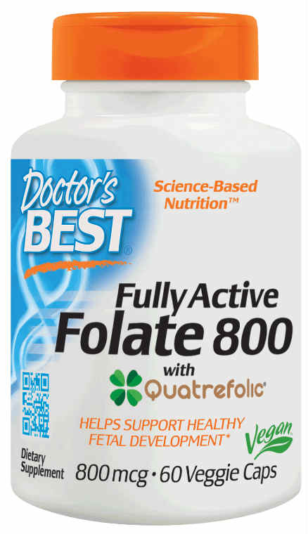 Doctors Best: Folate 800mcg 60VC