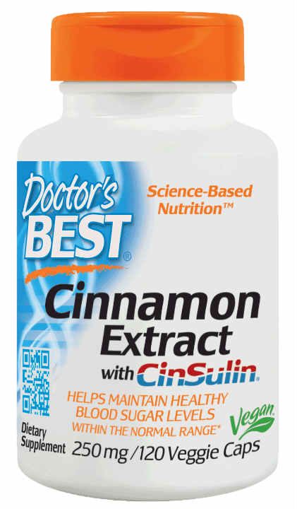 Doctors Best: Cinnamon Extract with CinSulin 500mg 120VC