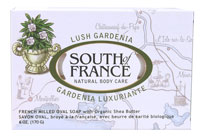 SOUTH OF FRANCE: Bar Soap Oval Lush Gardenia 6 oz