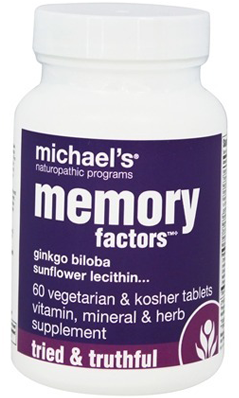 Michael's Naturopathic: Memory Factors 60 tab