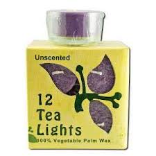 ALOHA BAY: Tealight Unscented Eco-O Violet 12 ct