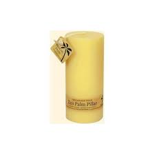 ALOHA BAY: Candle Pillar Unscented Eco Cream 6 ct