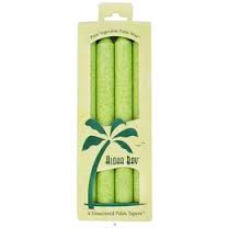 ALOHA BAY: Candle 9 inch Taper Melon Green 4 ct