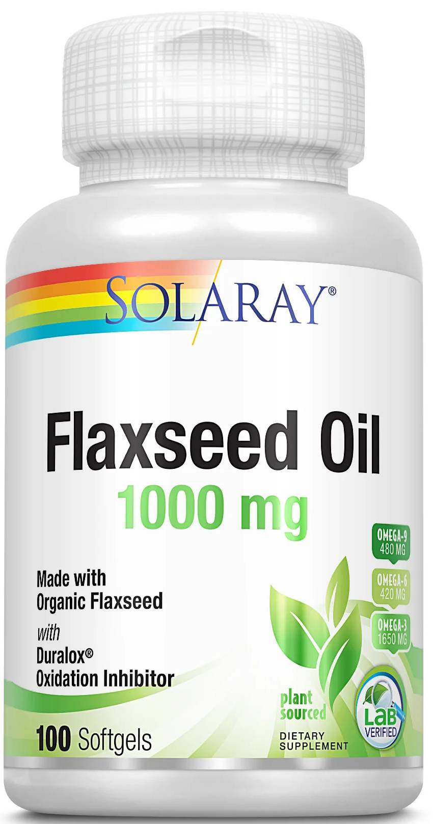 Solaray: Flaxseed Oil 1000mg 100sg