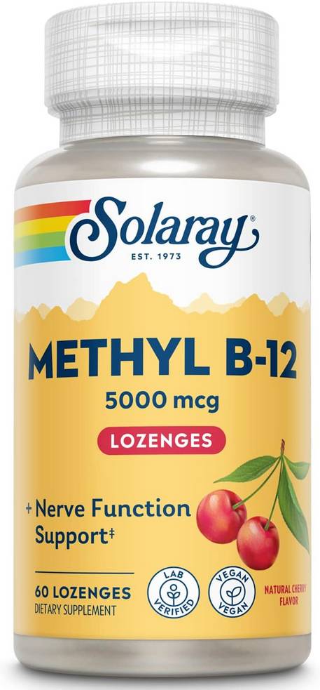 Methyl B-12 5000 (Cherry), 60 ct Loz