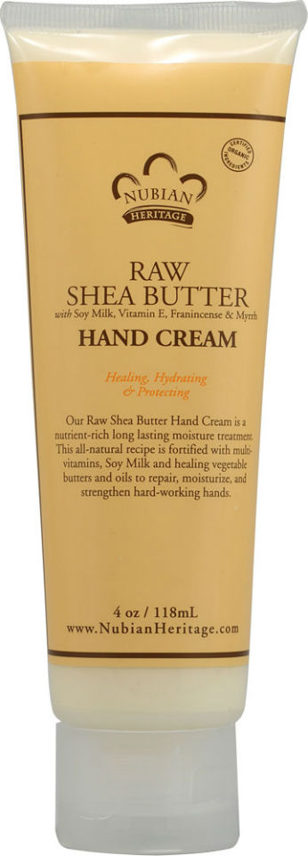NUBIAN HERITAGE/SUNDIAL CREATIONS: Hand Cream Raw Shea Butter 4 oz