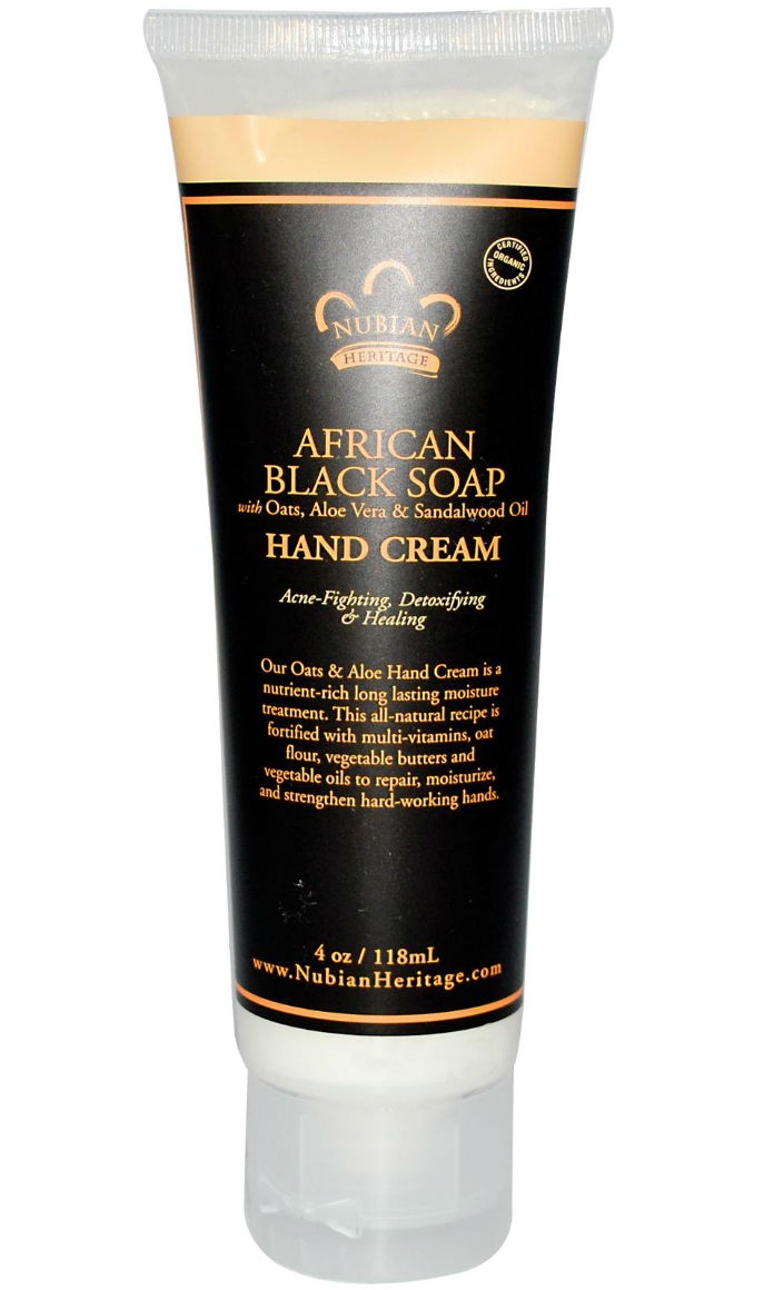 NUBIAN HERITAGE/SUNDIAL CREATIONS: Hand Cream African Black Soap 4 oz