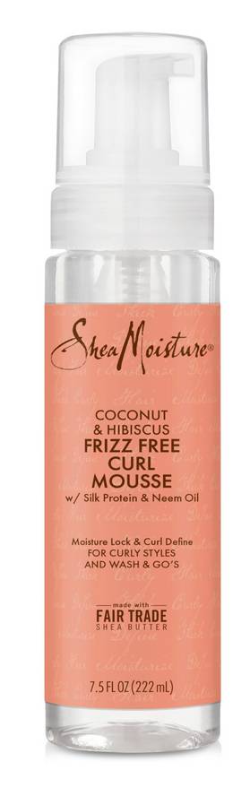 SHEA MOISTURE: Frizz Free Curl Mousse Coconut Hibiscus 7.5 OUNCE