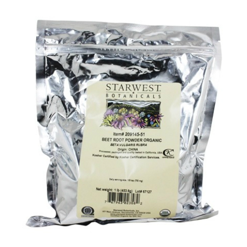 STARWEST BOTANICALS: Organic Beet Root Powder 1 lb