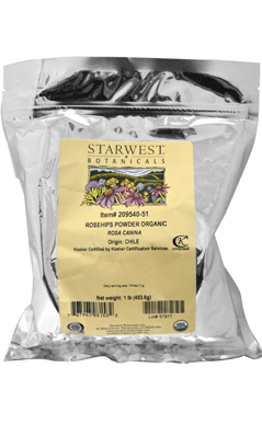 STARWEST BOTANICALS: Organic Rosehip Powder 1 lb