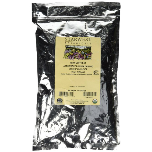 STARWEST BOTANICALS: Arrowroot Powder Organic 1 lb
