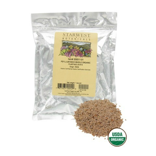 STARWEST BOTANICALS: Organic Psyllium Seed Whole 1 lb