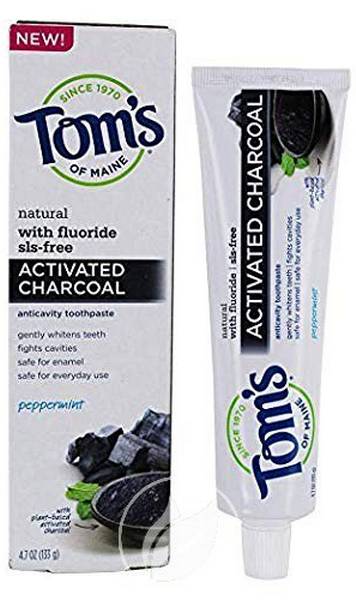 TOM'S OF MAINE: Charcoal Anticavity Paste 4.7 OUNCE