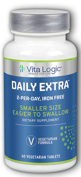 Vita Logic: Daily Extra Iron Free Two Daily Tablet (Btl-Plastic) 60ct