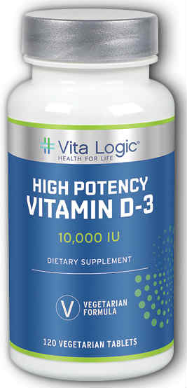Vita Logic: High Potency Vitamin D-3 10000 IU Tablet (Btl-Plastic) 120ct