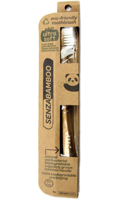 SENZACARE: Bamboo Toothbrush Ultra-Soft Adult 1 ct