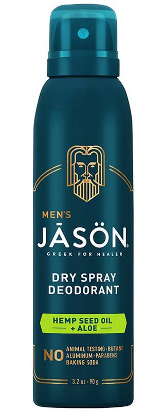 JASON NATURAL PRODUCTS: Men's Deodorant Spray Hemp Seed Oil & Aloe 3.2 OUNCE