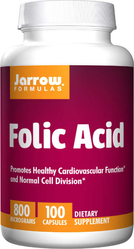 JARROW: Folic Acid 800 MCG 100 CAPS