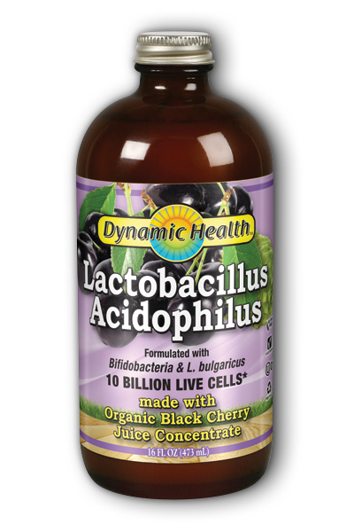 Black Cherry Acidophilus 16 oz from DYNAMIC HEALTH LABORATORIES INC