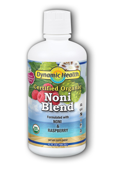 DYNAMIC HEALTH LABORATORIES INC: Organic Tahitian Noni Raspberry Flavor 32 oz