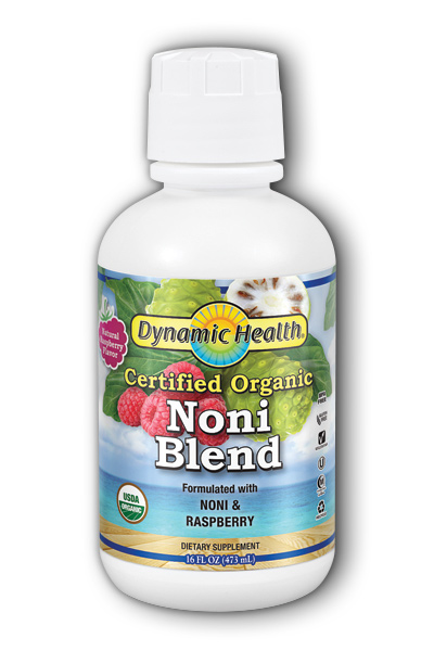 DYNAMIC HEALTH LABORATORIES INC: Organic Tahitian Noni Raspberry Flavor 16 oz