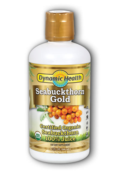 DYNAMIC HEALTH LABORATORIES INC: Organic Certified Seabuckthorn Gold-100 Percent Pure Seabuckthorn Juice 32 oz