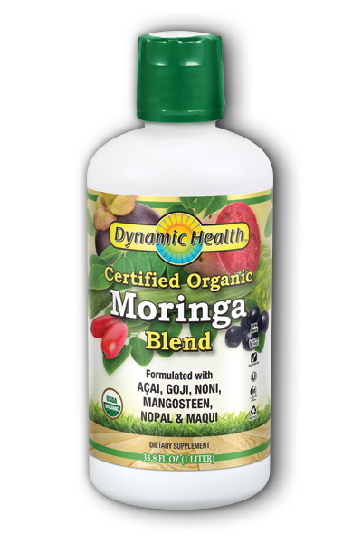 DYNAMIC HEALTH LABORATORIES INC: Organic Certified Moringa Olfeira Juice Blend 33.8 oz