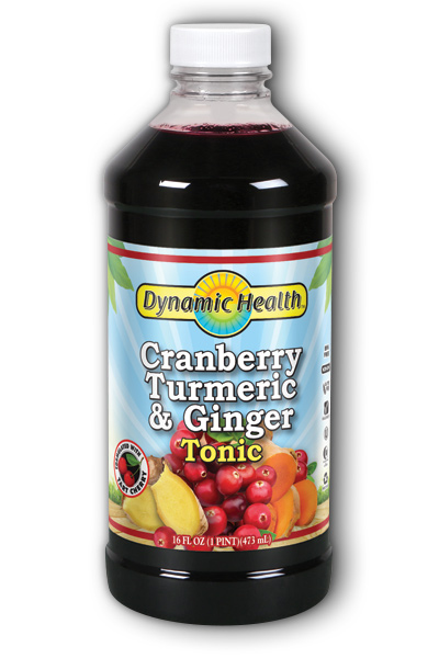 DYNAMIC HEALTH LABORATORIES INC: Cranberry Turmeric & Ginger Tonic (Plastic Bottle) 16 oz