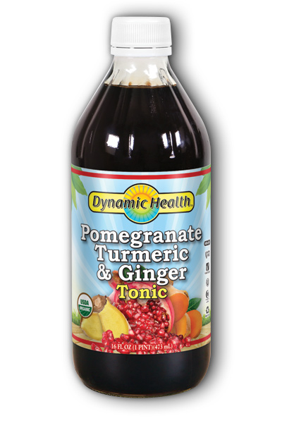 Dynamic health laboratories inc: Pomegranate Turmeric & Ginger Tonic Certified Organic Glass 16 oz