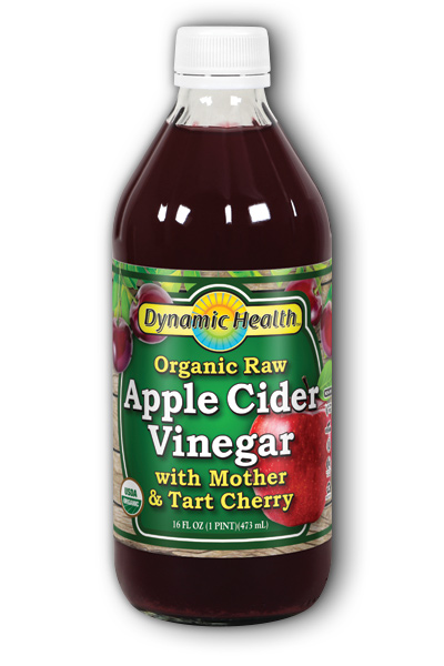Apple Cider Vinegar with Mother & Tart Cherry Certified Organic 16oz from Dynamic health laboratories inc
