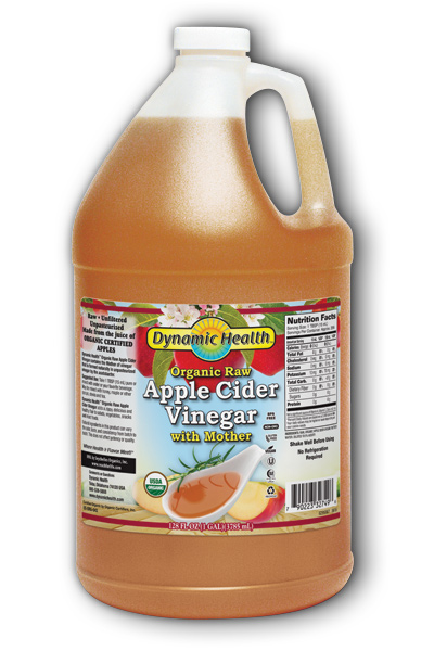 Apple Cider Vinegar w Mother Certified Organic, 1 gal