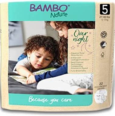 BAMBO NATURE: Bambo Nature Overnight Diapers Size 5 22 CT
